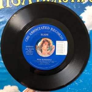 Slade Run Runaway/Don't Tame A Hurricane Vinyl 45 Record '84